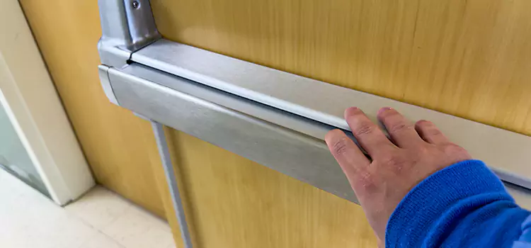 Installing a Push Bar on a Door Garden Grove